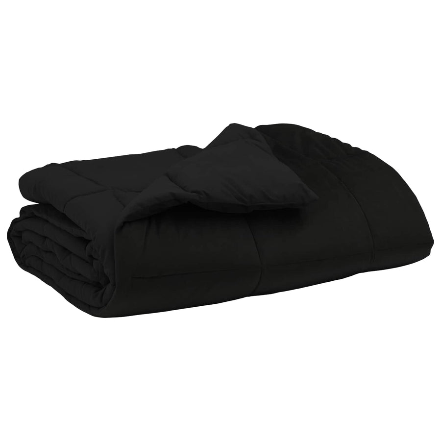 Zomer Dekbed Gekwilt Zwart 200 x 240 cm Microfiber