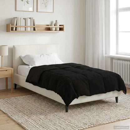 Zomer Dekbed Gekwilt Zwart 140 x 220 cm Microfiber