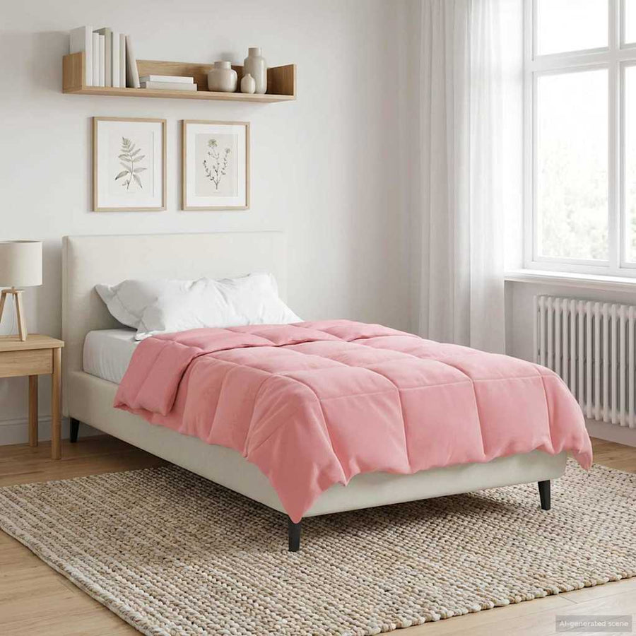 Zomer Dekbed Gekwilt Roze 140 x 200 cm Microfiber