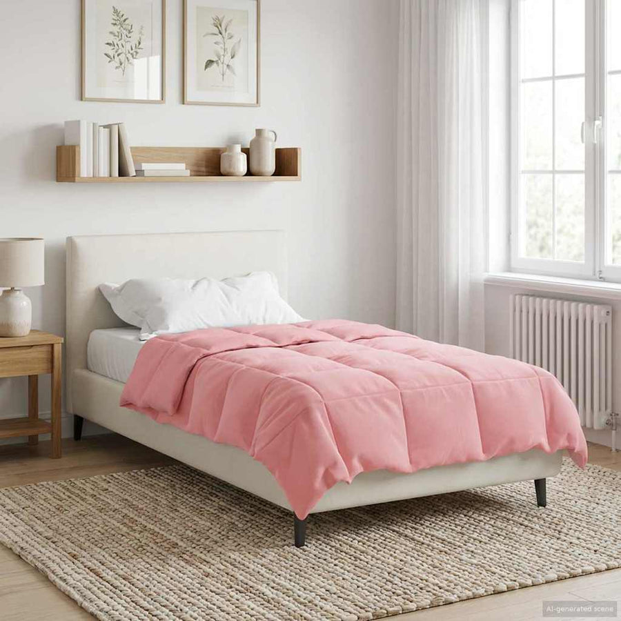Zomer Dekbed Gekwilt Roze 155 x 200 cm Microfiber