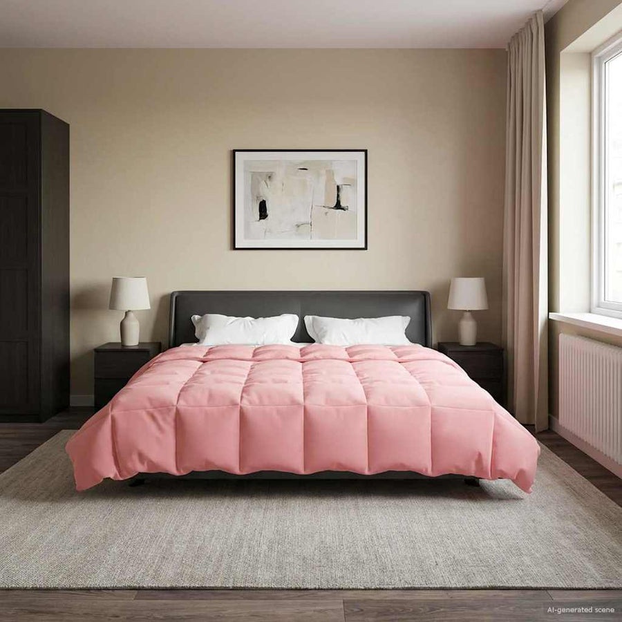 Zomer Dekbed Gekwilt Roze 200 x 200 cm Microfiber