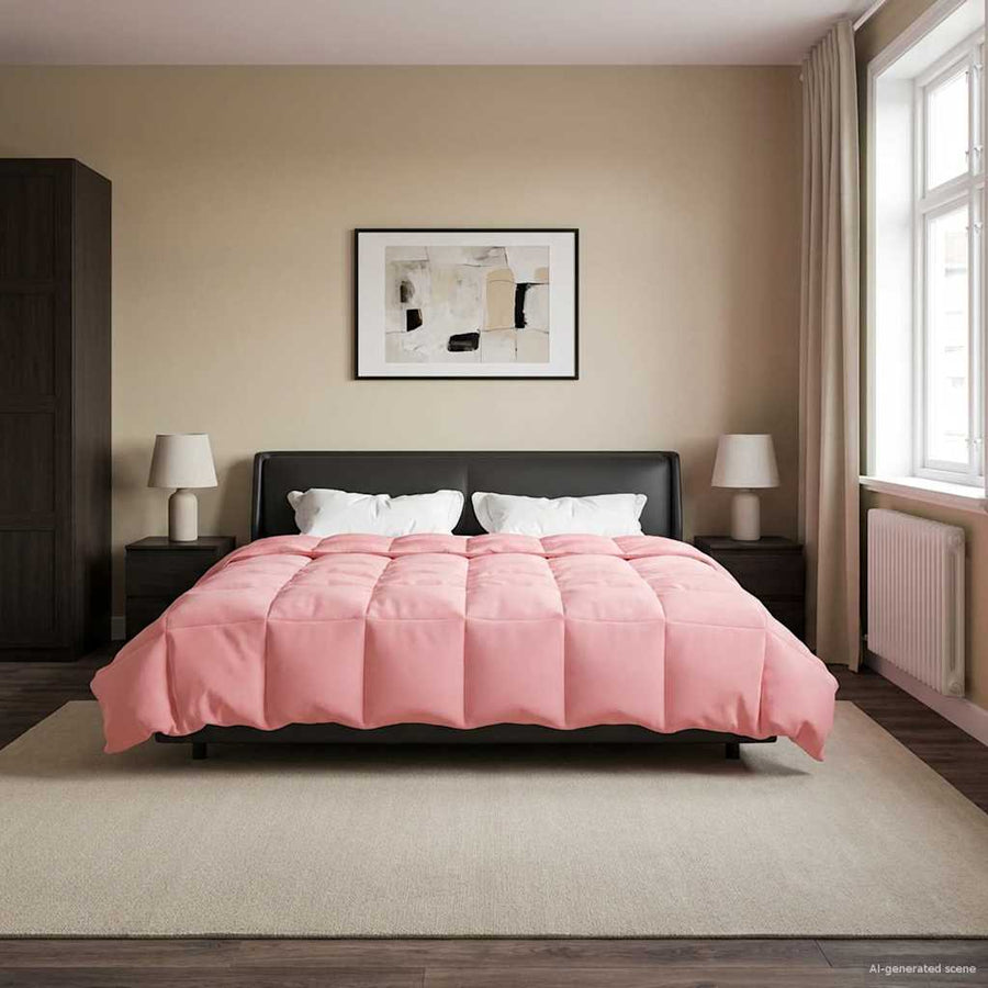 Zomer Dekbed Gekwilt Roze 200 x 240 cm Microfiber