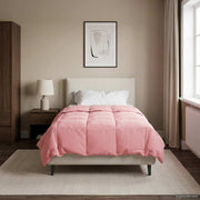Zomerdekbed 135x220 cm microfiber roze