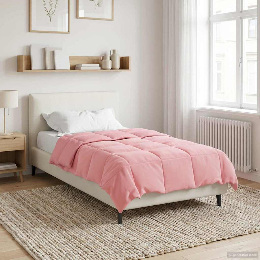 Zomer Dekbed Gekwilt Roze 140 x 220 cm Microfiber