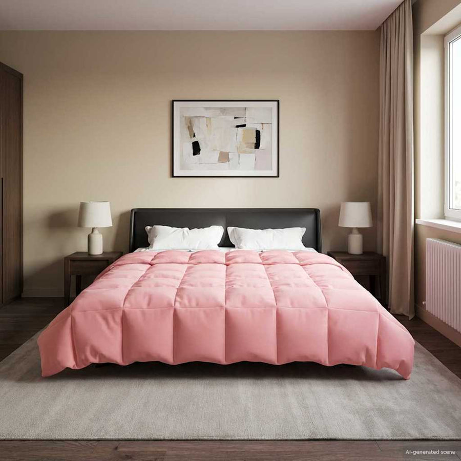 Zomer Dekbed Gekwilt Roze 200 x 220 cm Microfiber