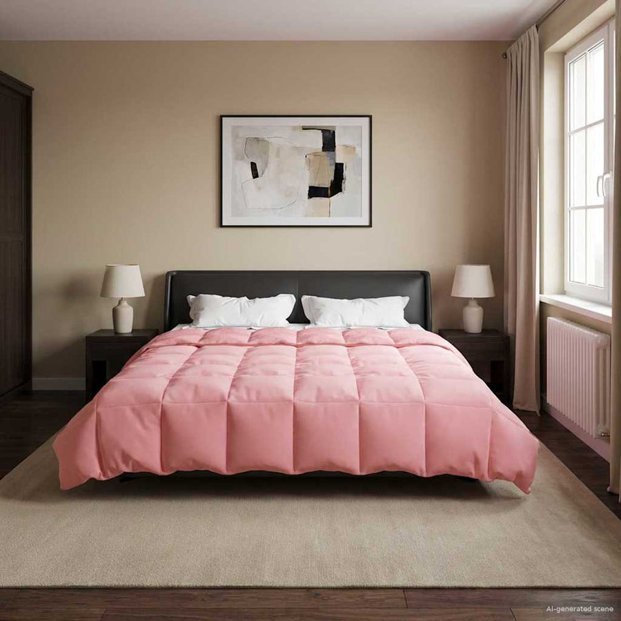 Zomer Dekbed Gekwilt Roze 220 x 240 cm Microfiber