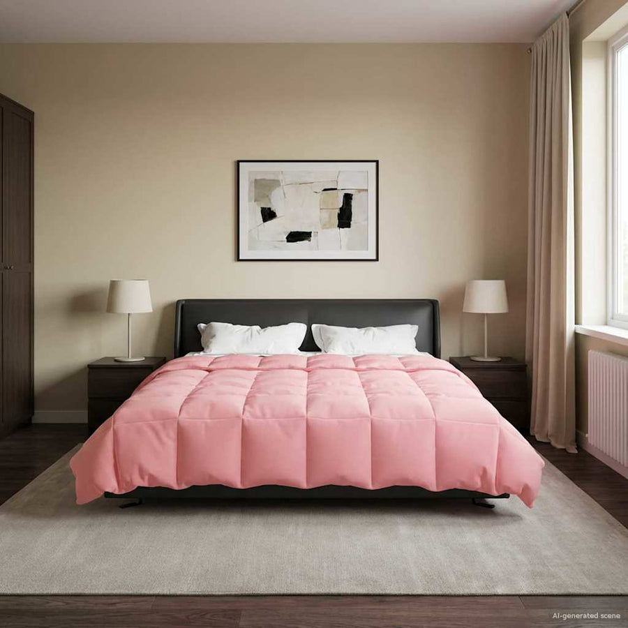 Zomer Dekbed Gekwilt Roze 220 x 260 cm Microfiber