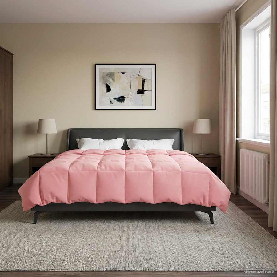 Zomer Dekbed Gekwilt Roze 240 x 260 cm Microfiber