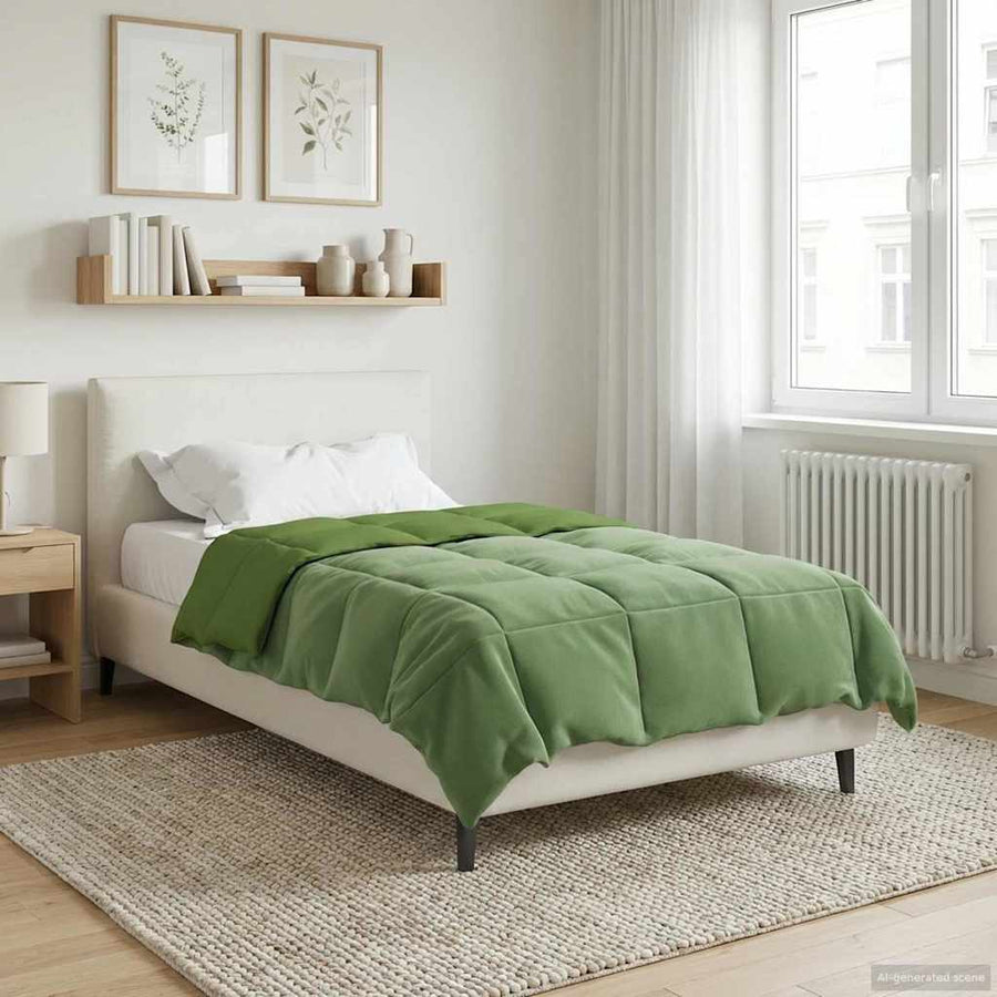 Zomer Dekbed Gekwilt Groen 140 x 200 cm Microfiber