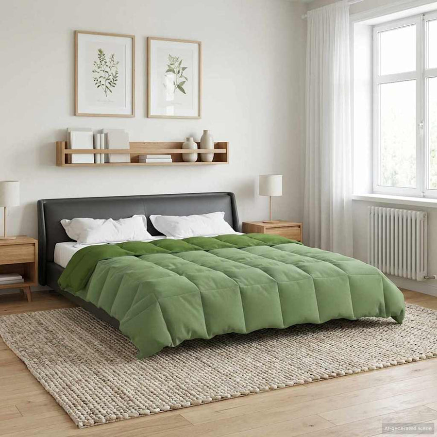 Zomer Dekbed Gekwilt Groen 200 x 200 cm Microfiber