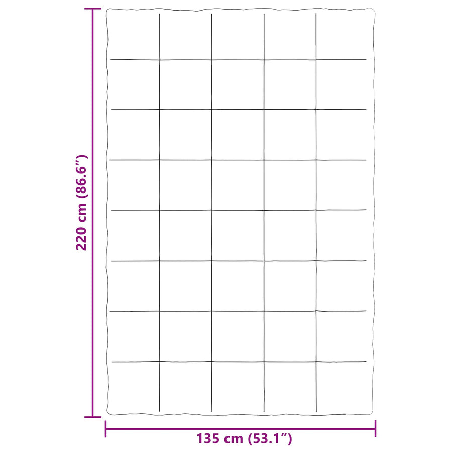 Zomerdekbed Gekwilt Groen 135 x 220 cm Microfiber