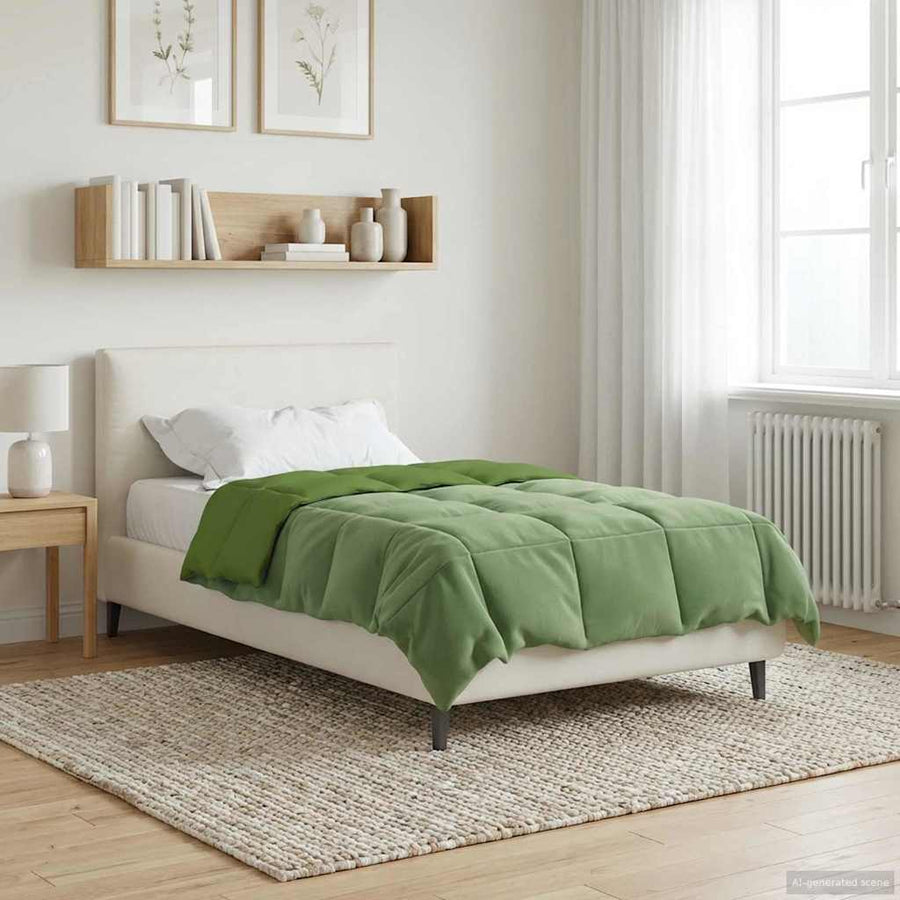 Zomer Dekbed Gekwilt Groen 140 x 220 cm Microfiber