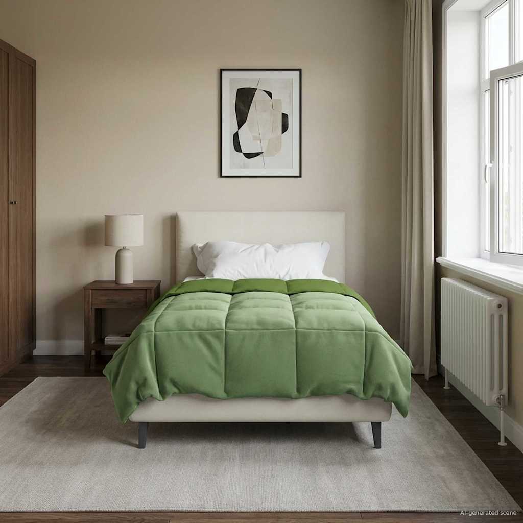Zomer Dekbed Gekwilt Groen 140 x 220 cm Microfiber