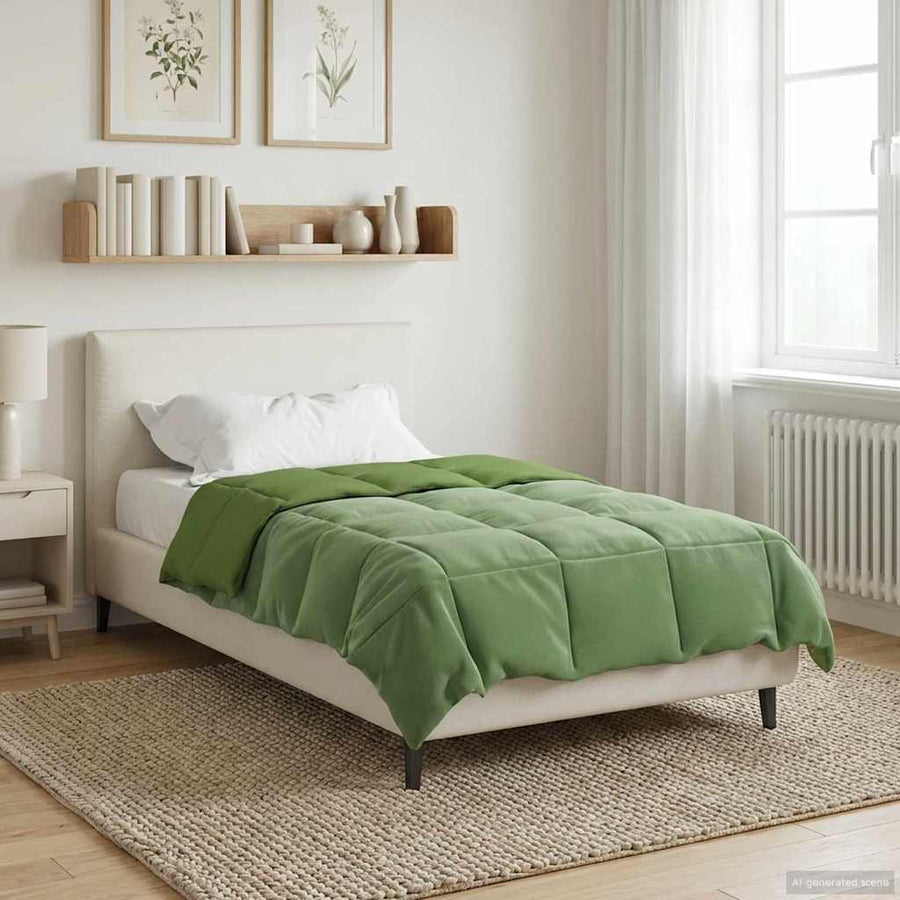 Zomer Dekbed Gekwilt Groen 155 x 220 cm Microfiber
