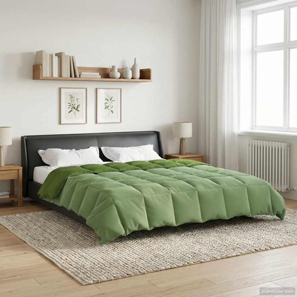 Zomer Dekbed Gekwilt Groen 220 x 240 cm Microfiber