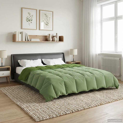 Zomer Dekbed Gekwilt Groen 240 x 260 cm Microfiber