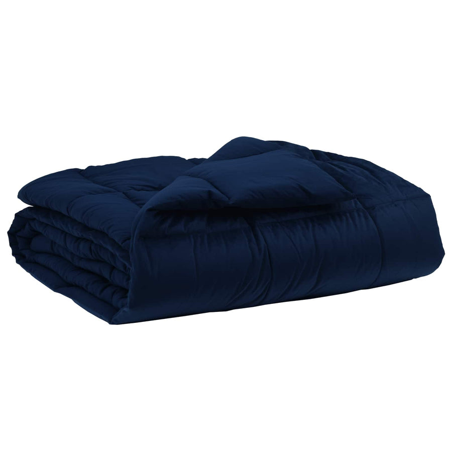 Zomer Dekbed Gekwilt Donkerblauw 135 x 200 cm Microfiber
