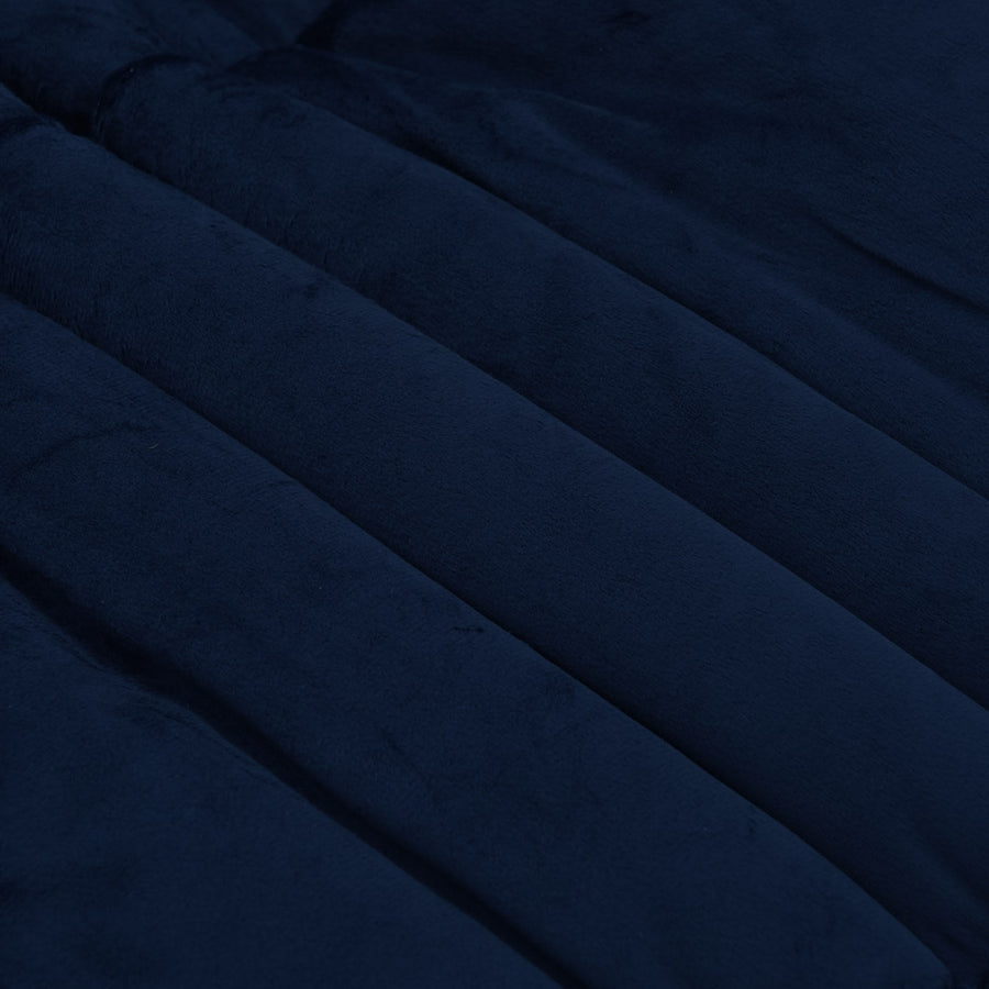 Zomerdekbed Gekwilt Donkerblauw 135 x 220 cm Microfiber