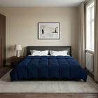 Summer Quilted Duvet Dark Blue 200 x 220 cm Microfiber