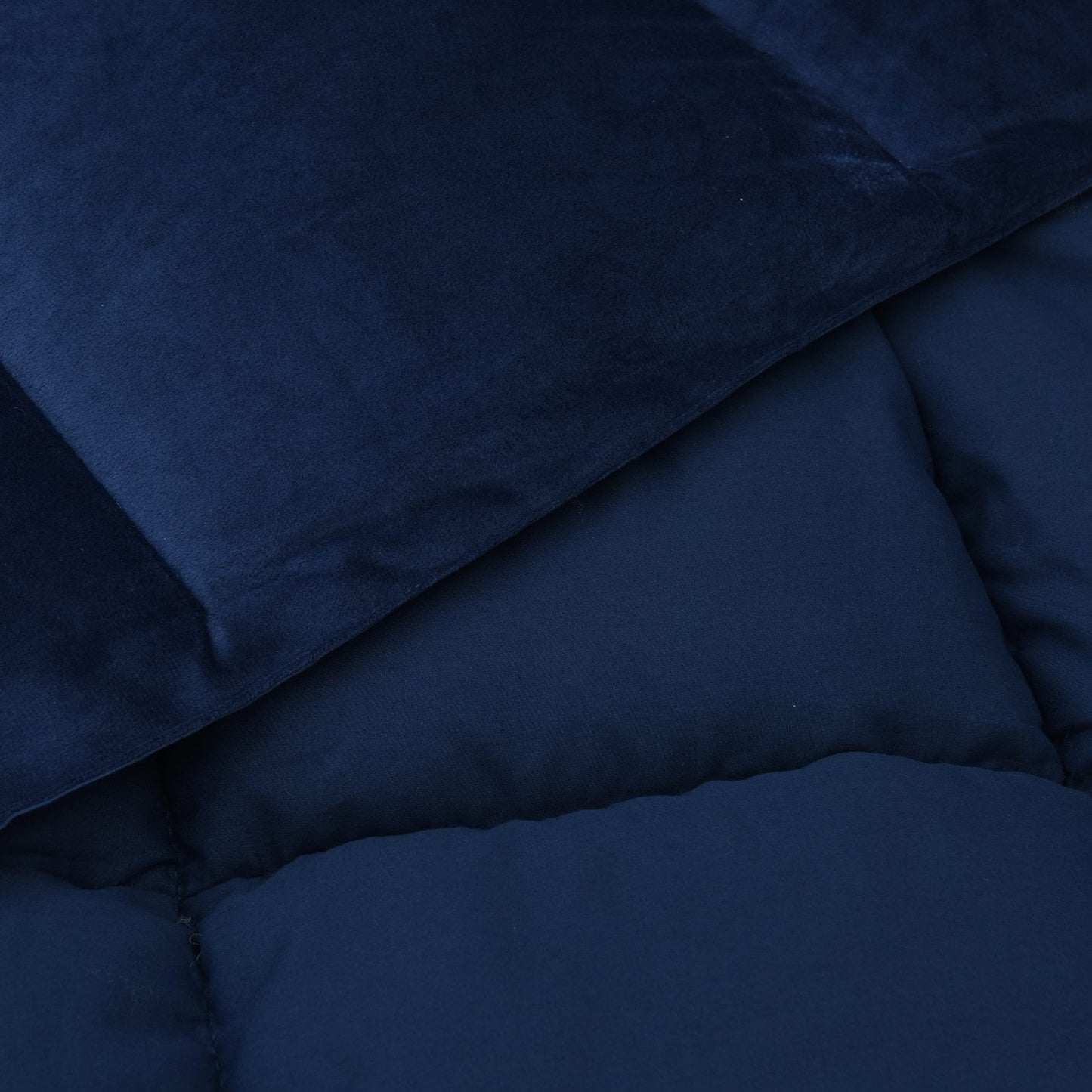 Zomer Dekbed Gekwilt Donkerblauw 220 x 240 cm Microfiber