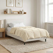 Zomerdekbed 140x200 cm microfiber crème