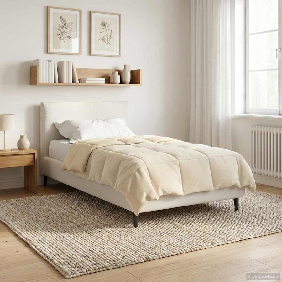 Zomer Dekbed Gekwilt Crème 140 x 220 cm Microfiber