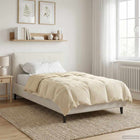 Summer Duvet Quilted Cream 155 x 220 cm Microfiber