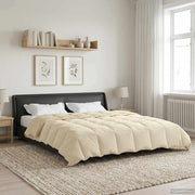 Zomerdekbed microfiber crème 200 x 220 cm