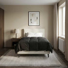 All-season duvet Quilted Anthracite 135 x 220 cm Microfiber