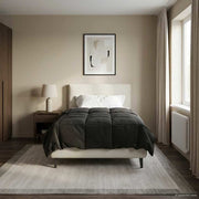 Dekbed 135x220 cm microfiber antraciet