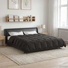 All-season duvet Quilted Anthracite 200 x 220 cm Microfiber