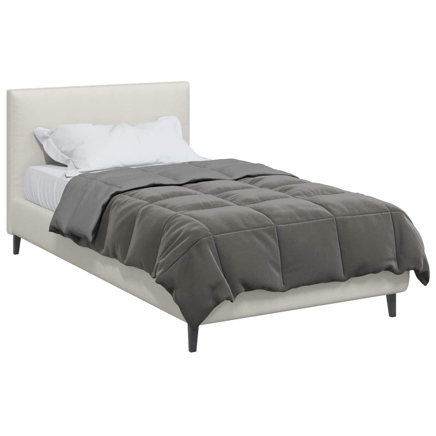 Vol jaar dekbed Gekwilt Lichtgrijs 135 x 200 cm Microfiber