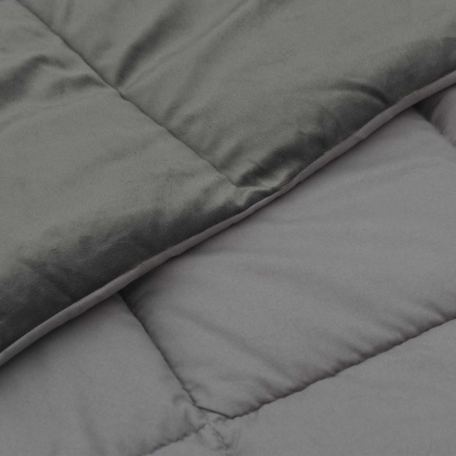 Vol jaar dekbed Gekwilt Lichtgrijs 140 x 200 cm Microfiber