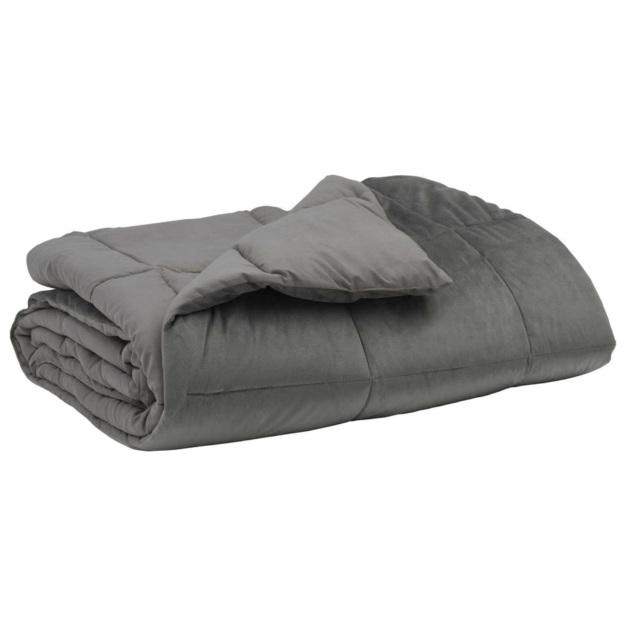 Vol jaar dekbed Gekwilt Lichtgrijs 135 x 220 cm Microfiber