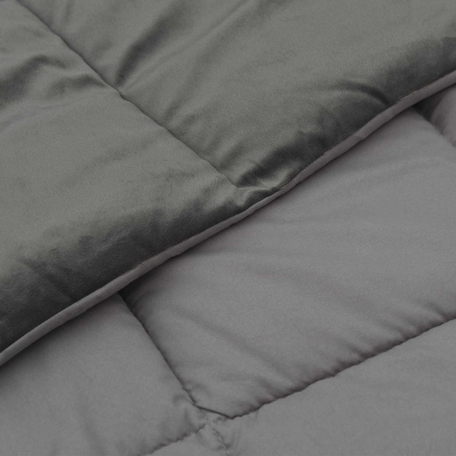 Vol jaar dekbed Gekwilt Lichtgrijs 140 x 220 cm Microfiber