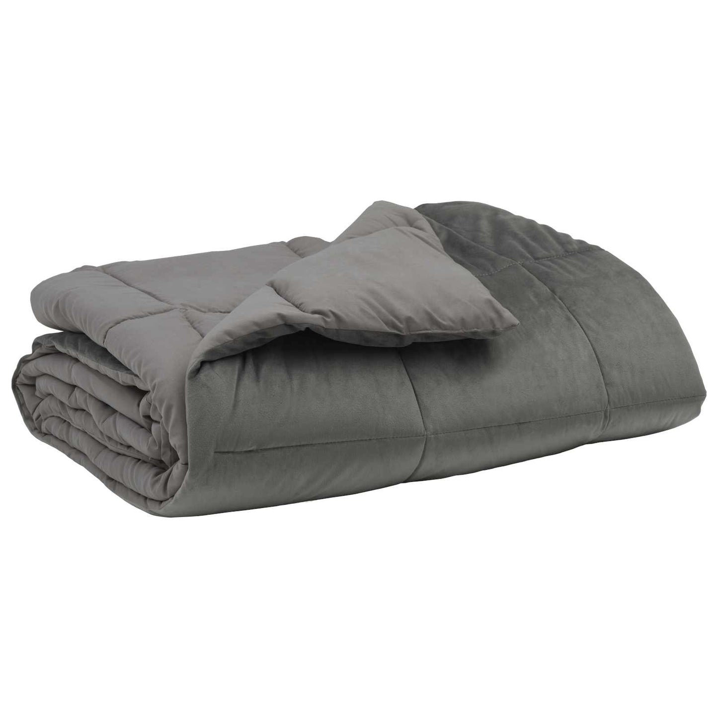 Vol jaar dekbed Gekwilt Lichtgrijs 140 x 220 cm Microfiber