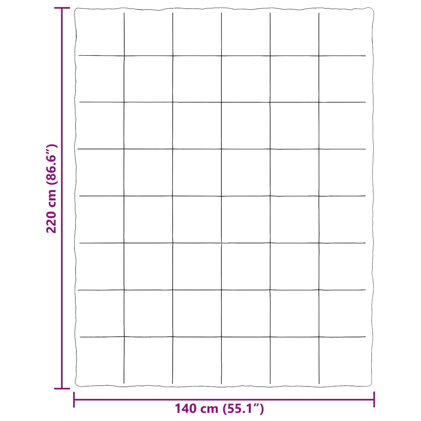 Vol jaar dekbed Gekwilt Lichtgrijs 140 x 220 cm Microfiber