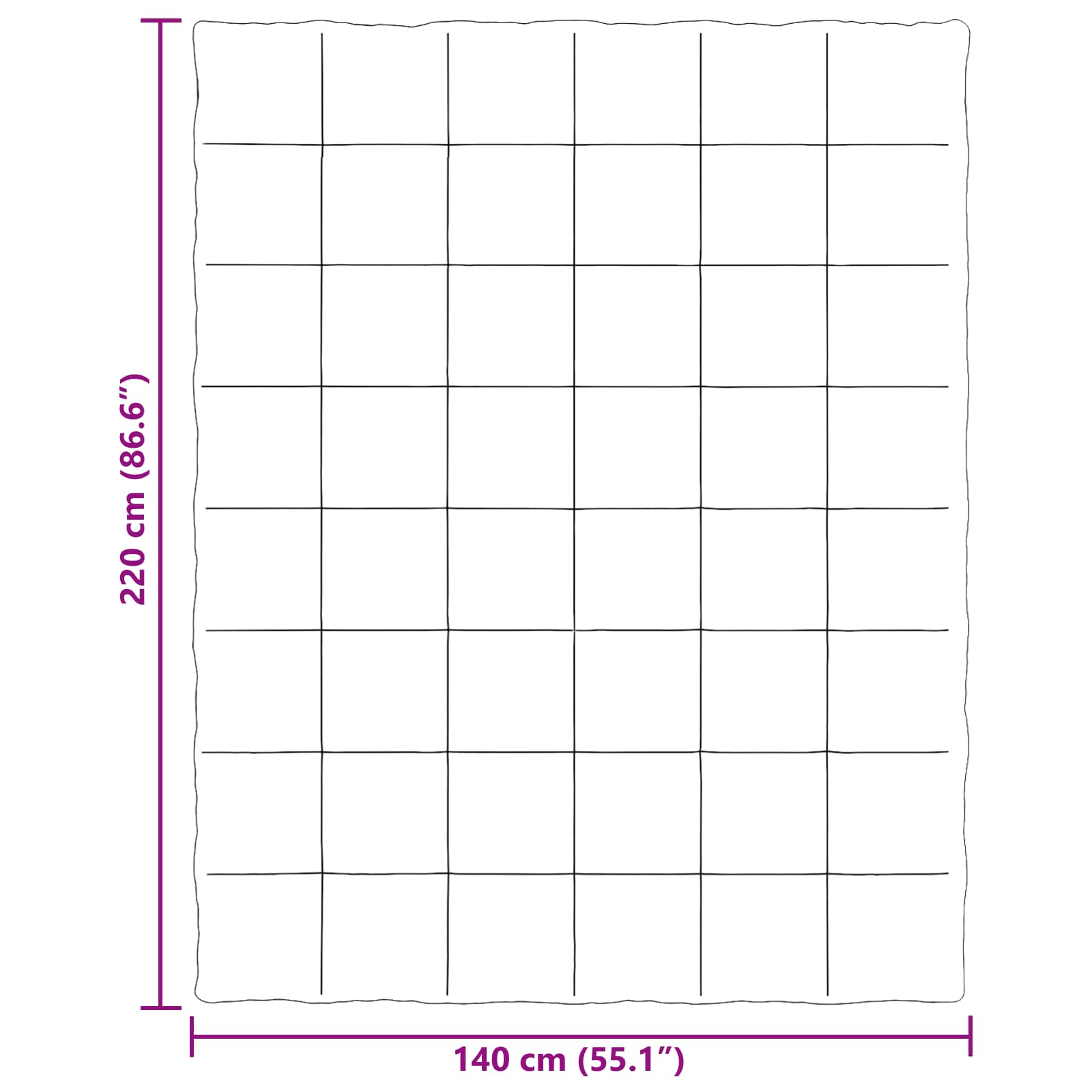 Vol jaar dekbed Gekwilt Lichtgrijs 140 x 220 cm Microfiber