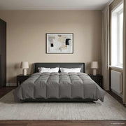 Dekbed 200x220 cm microfiber lichtgrijs