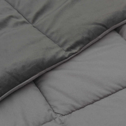 Vol jaar dekbed Gekwilt Lichtgrijs 220 x 240 cm Microfiber
