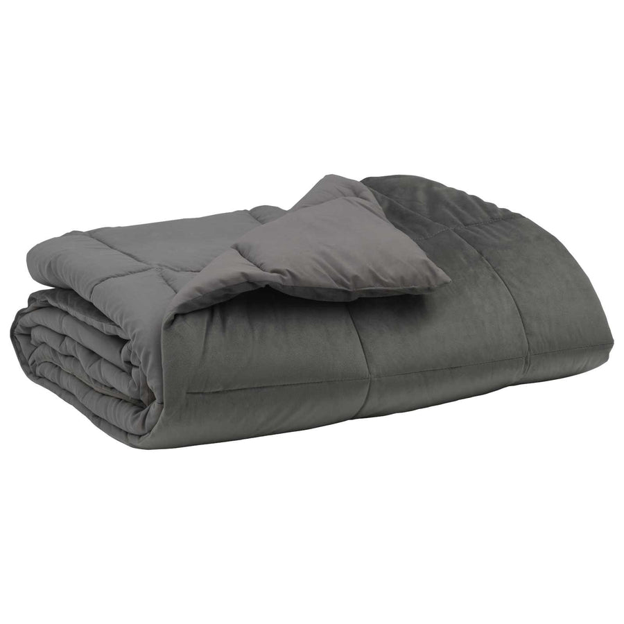 Vol jaar dekbed Gekwilt Lichtgrijs 220 x 260 cm Microfiber