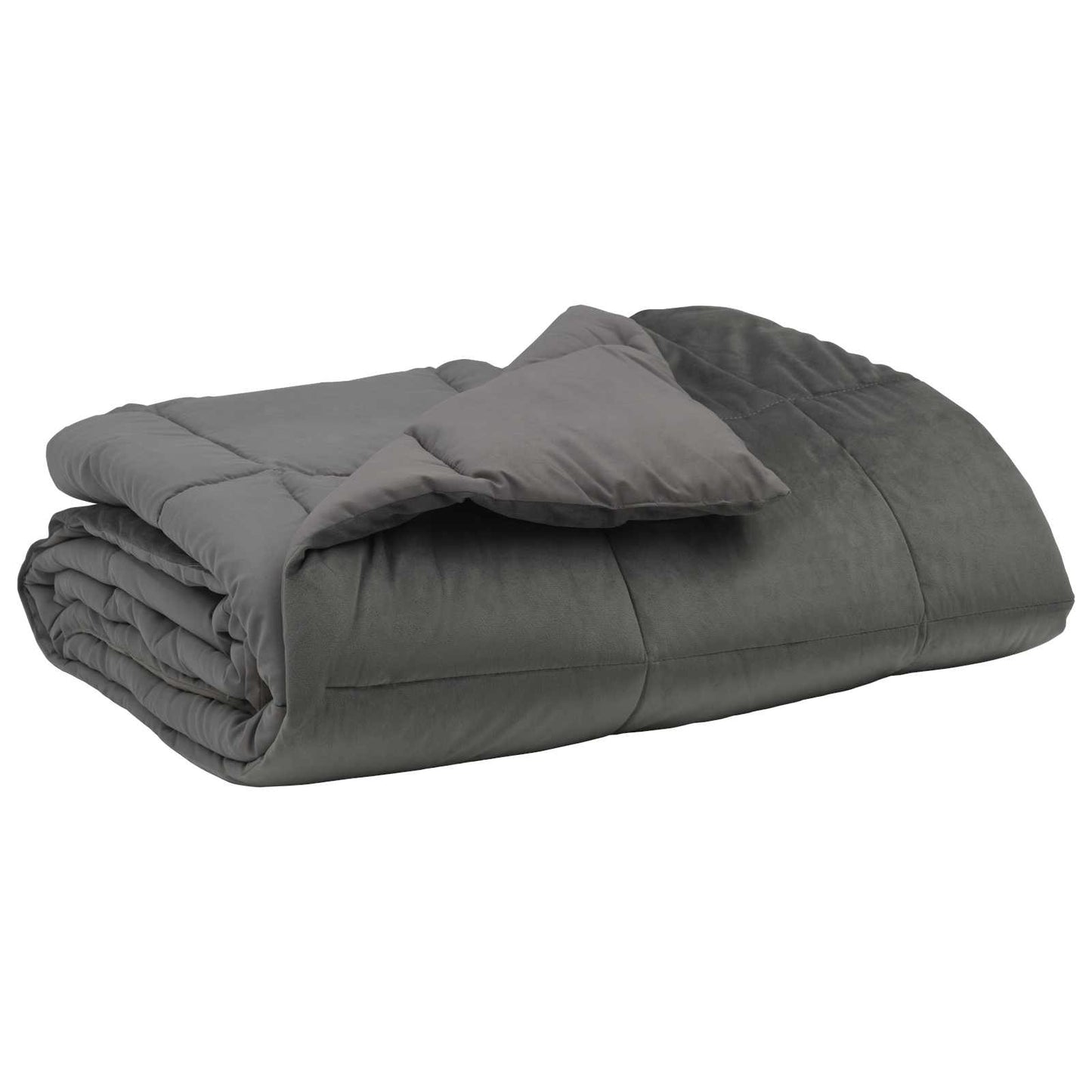 Vol jaar dekbed Gekwilt Lichtgrijs 240 x 260 cm Microfiber