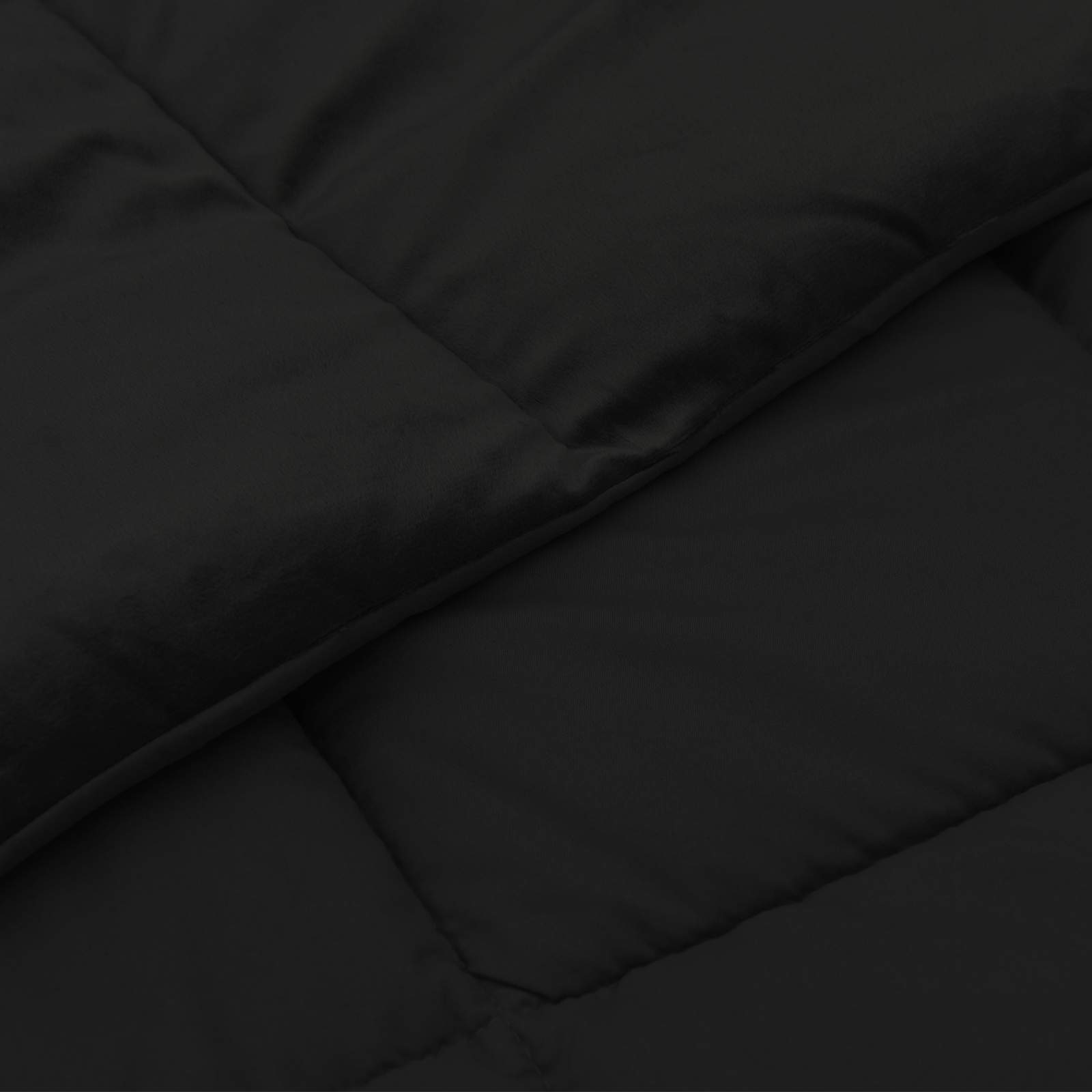 Vol jaar dekbed Gekwilt Zwart 155 x 200 cm Microfiber