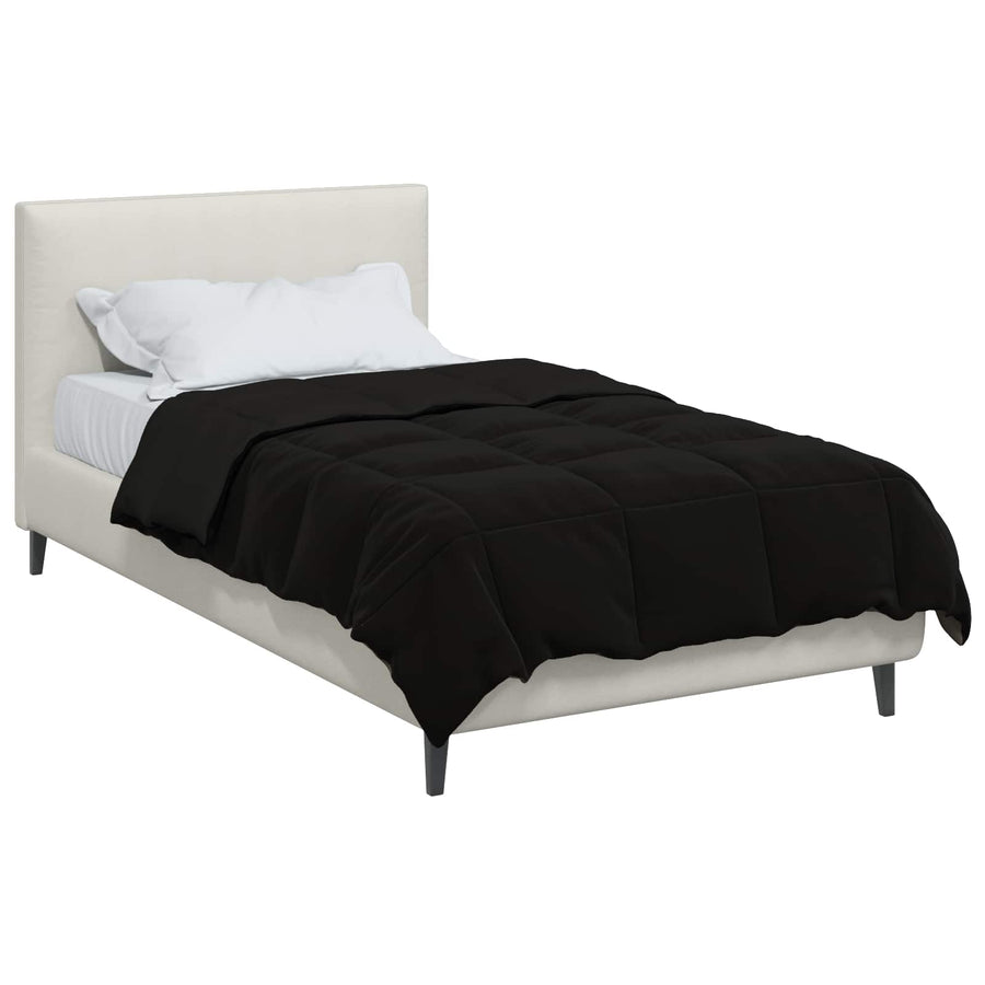 Vol jaar dekbed Gekwilt Zwart 155 x 200 cm Microfiber