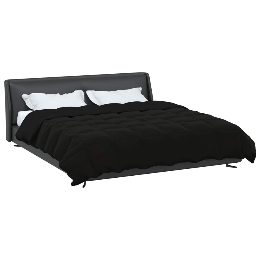 Vol jaar dekbed Gekwilt Zwart 200 x 200 cm Microfiber