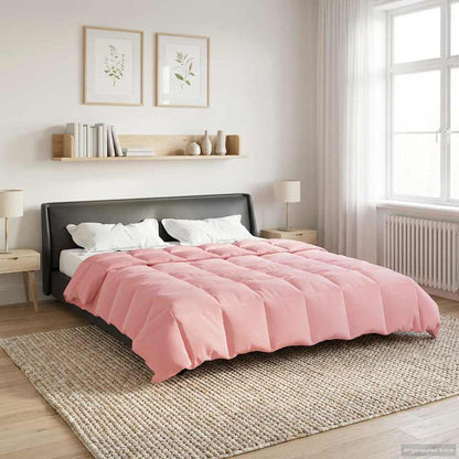 Vol jaar dekbed Gekwilt Roze 200 x 200 cm Microfiber