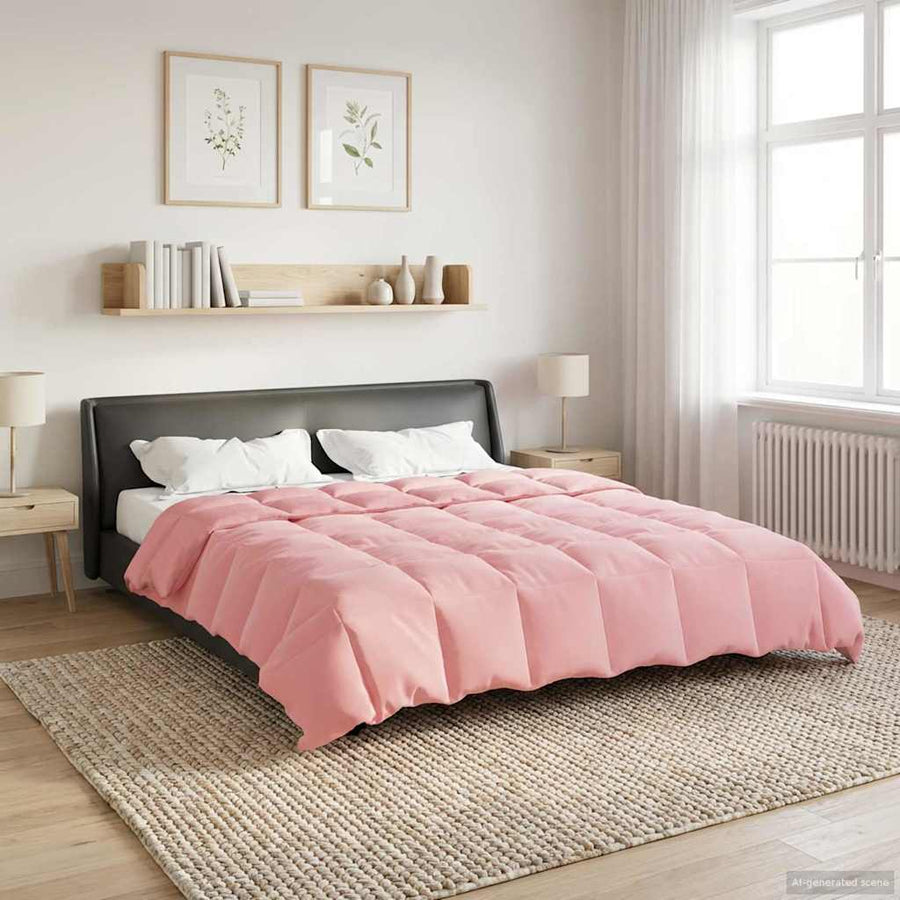 Vol jaar dekbed Gekwilt Roze 200 x 200 cm Microfiber