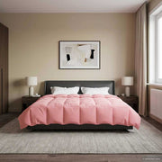 Dekbed 200x200 cm microfiber roze