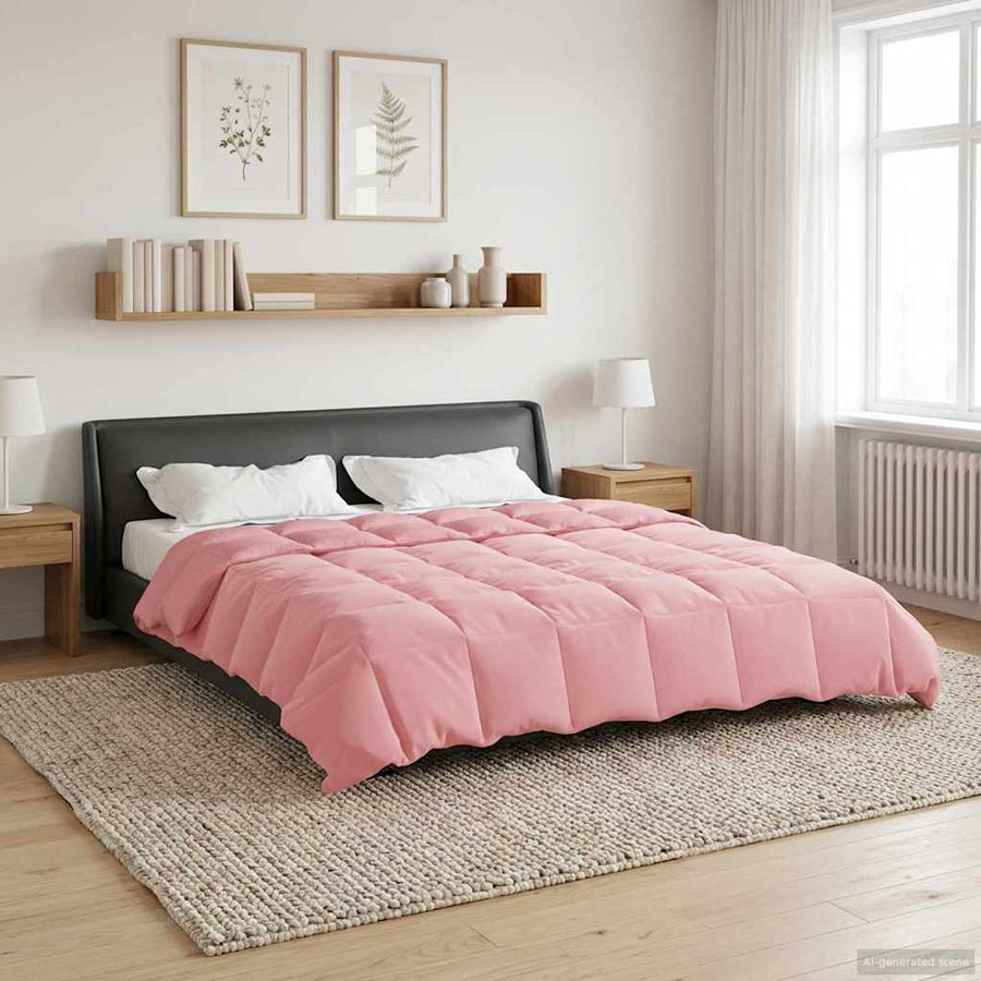 Vol jaar dekbed Gekwilt Roze 200 x 240 cm Microfiber