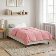 Dekbed 155x220 cm microfiber roze